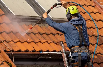 Démoussage et hydrofuge de toiture à Curmont